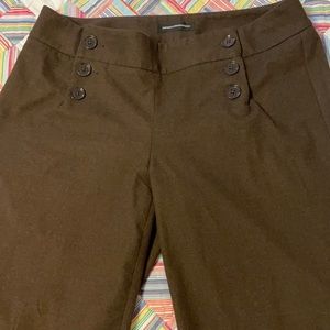 Sailor style wide-legged cropped trousers